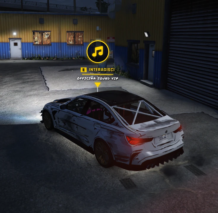Accesso reale all'Officina Sound VIP di StreetKings Italia.